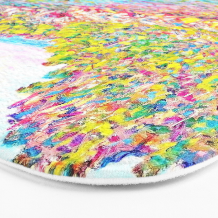 MONET : Landscape Near Montecarlo Bath Mat Gallery Image 3