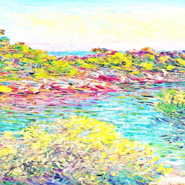 MONET : Landscape Near Montecarlo Coffee Mug Gallery Image 2