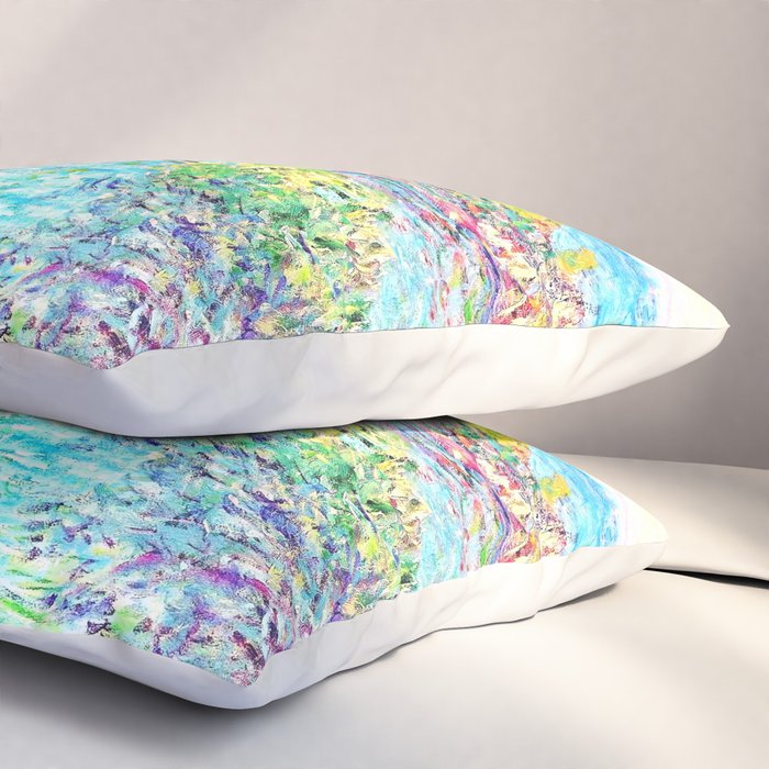 MONET : Landscape Near Montecarlo Pillow Sham Gallery Image 3