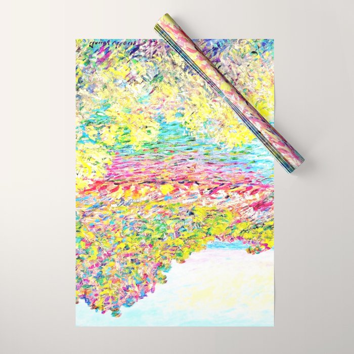 MONET : Landscape Near Montecarlo Wrapping Paper Gallery Image 1