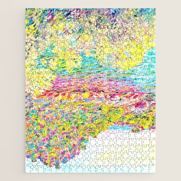 MONET : Landscape Near Montecarlo Jigsaw Puzzle Gallery Image 1