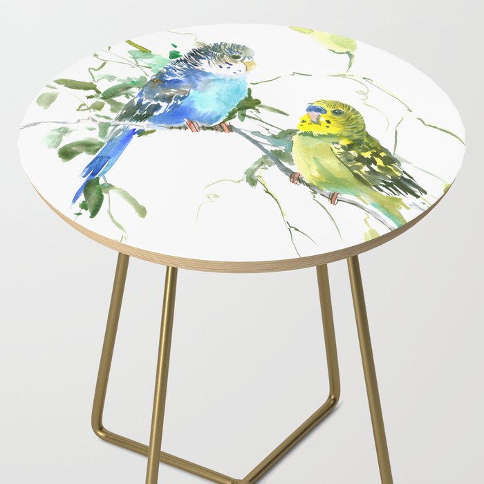 Parakeets, budgies pet bird home decor Side Table Gallery Image 2