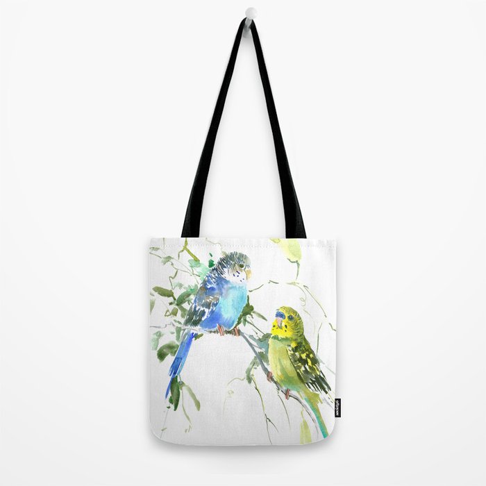 Parakeets, budgies pet bird home decor Tote Bag Gallery Image 2