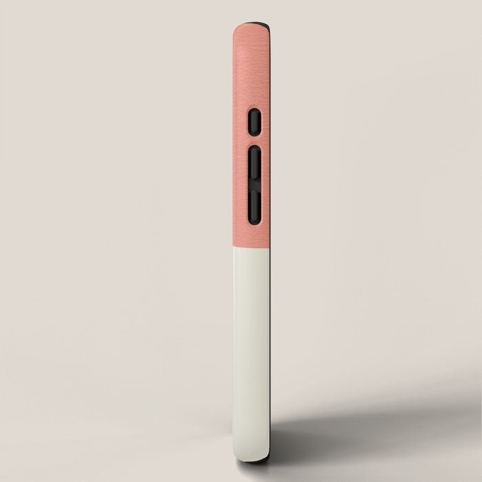 Mid century modern pink Sun and Rainbow iPhone Case Gallery Image 2