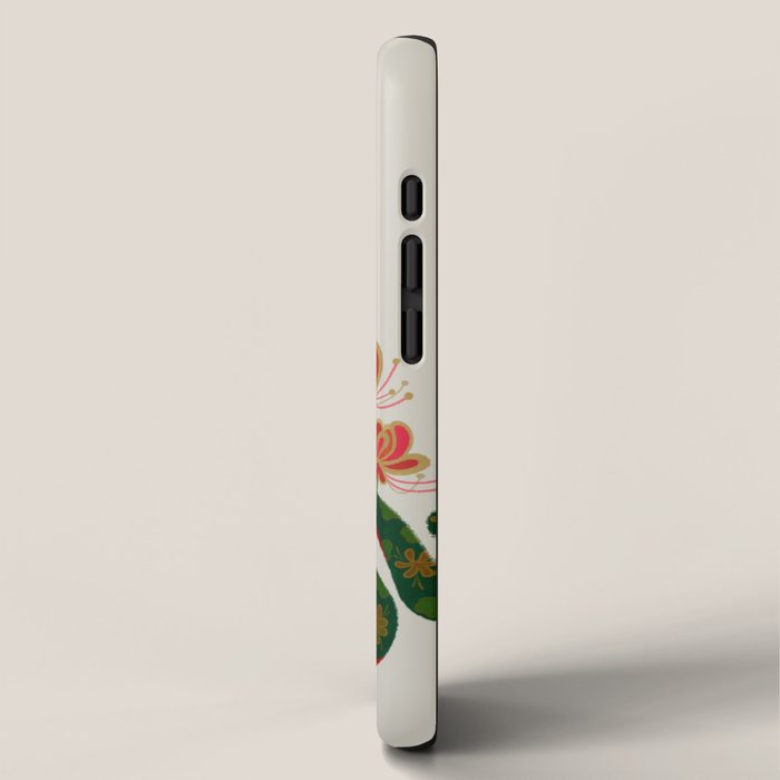 Snake and flowers iPhone Case Gallery Image 2