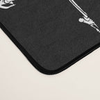 Yoga Skeleton Meditating Yogi Zen Poses Halloween Pattern Desk Mat Gallery Image 4