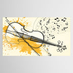 Abstract Minimal Musical Instrument 3 Tablecloth Gallery Image 2