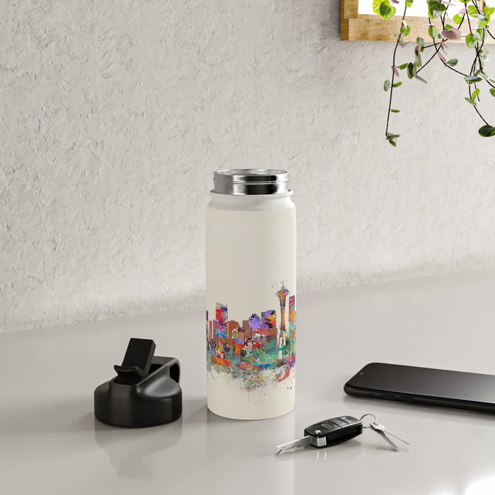 Seattle Washington skyline Water Bottle Gallery Image 5