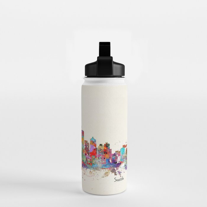 Seattle Washington skyline Water Bottle Gallery Image 2