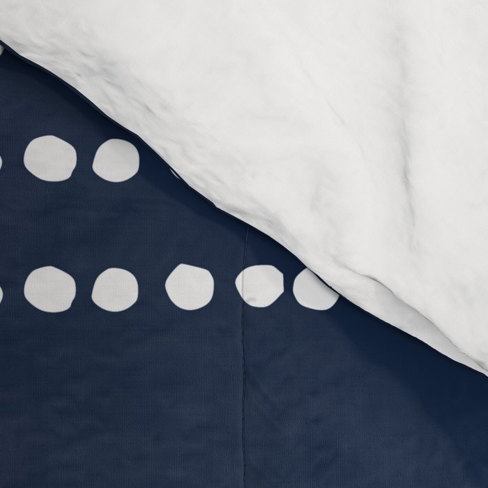 Spotted, African Pattern in Blue and White Comforter Gallery Image 4