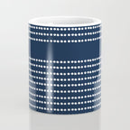 Spotted, African Pattern in Blue and White Coffee Mug Gallery Image 4