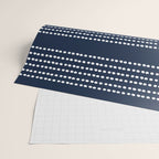 Spotted, African Pattern in Blue and White Wrapping Paper Gallery Image 2