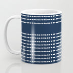 Spotted, African Pattern in Blue and White Coffee Mug Gallery Image 3