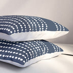 Spotted, African Pattern in Blue and White Pillow Sham Gallery Image 3
