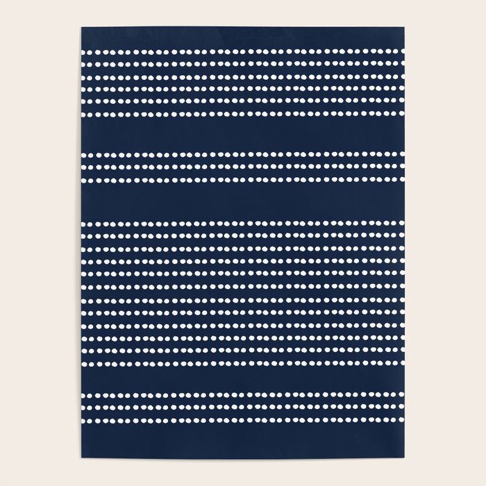 Spotted, African Pattern in Blue and White Poster Gallery Image 4