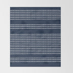 Spotted, African Pattern in Blue and White Throw Blanket Gallery Image 2