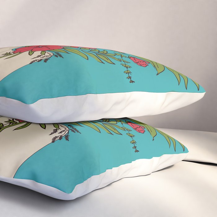 Blooming Red Pillow Sham Gallery Image 3