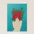 Blooming Red Stationery Card Gallery Image 2