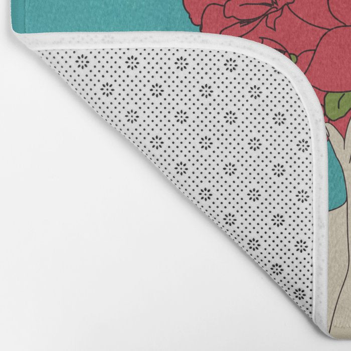 Blooming Red Bath Mat Gallery Image 2