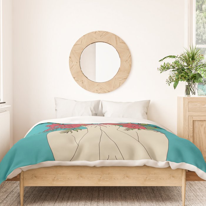 Blooming Red Duvet Cover Gallery Image 3