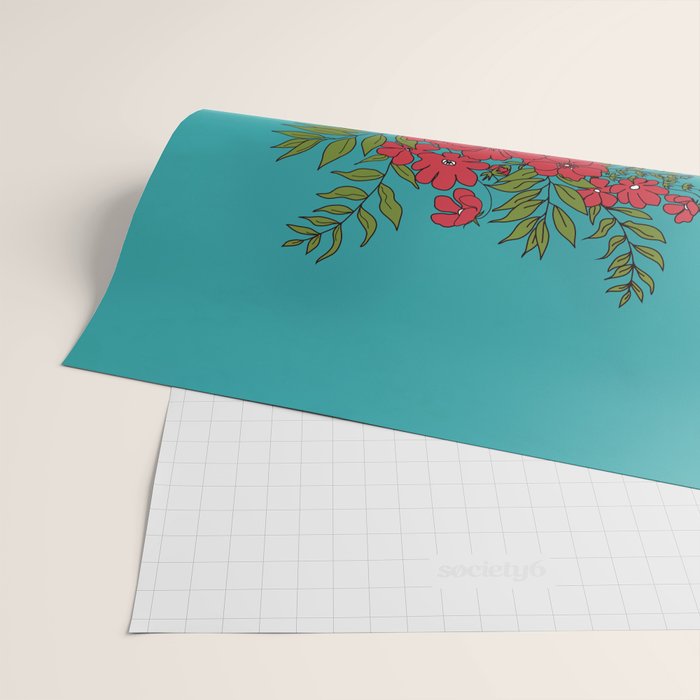 Blooming Red Wrapping Paper Gallery Image 2