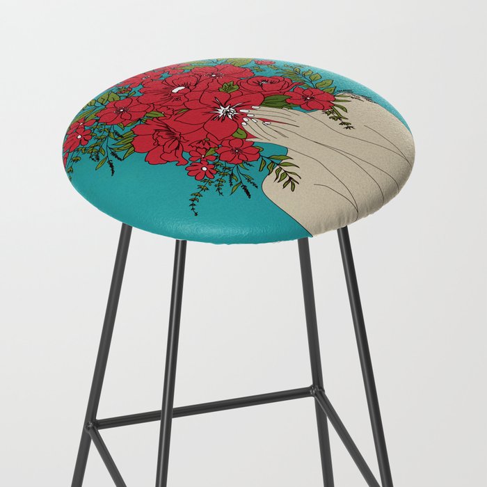 Blooming Red Stool Gallery Image 2