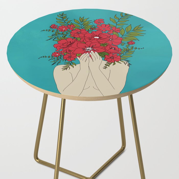 Blooming Red Side Table Gallery Image 2