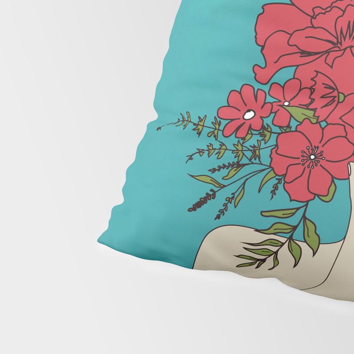 Blooming Red Pillow Sham Gallery Image 4
