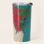 Blooming Red Travel Mug Gallery Image 2