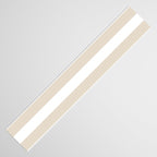 Neutral Stripes Narrow Vertical Stripe Pattern in Mushroom Beige and White Table Runner Gallery Image 3