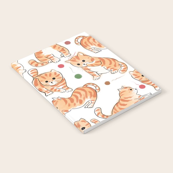 Orange Tabby Kitten Doodle  Notebook Gallery Image 1