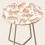 Orange Tabby Kitten Doodle  Side Table Gallery Image 2