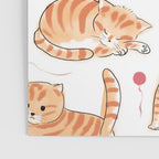 Orange Tabby Kitten Doodle  Poster Gallery Image 3
