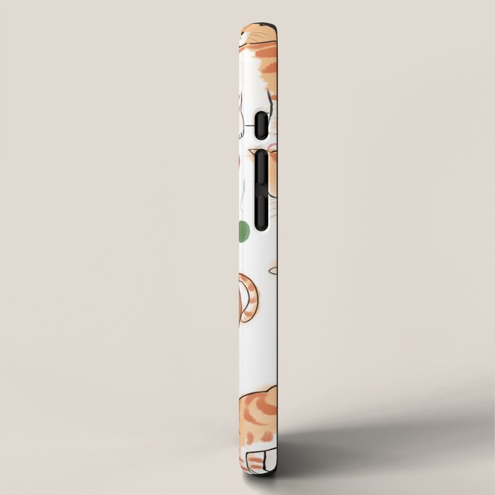 Orange Tabby Kitten Doodle  iPhone Case Gallery Image 2