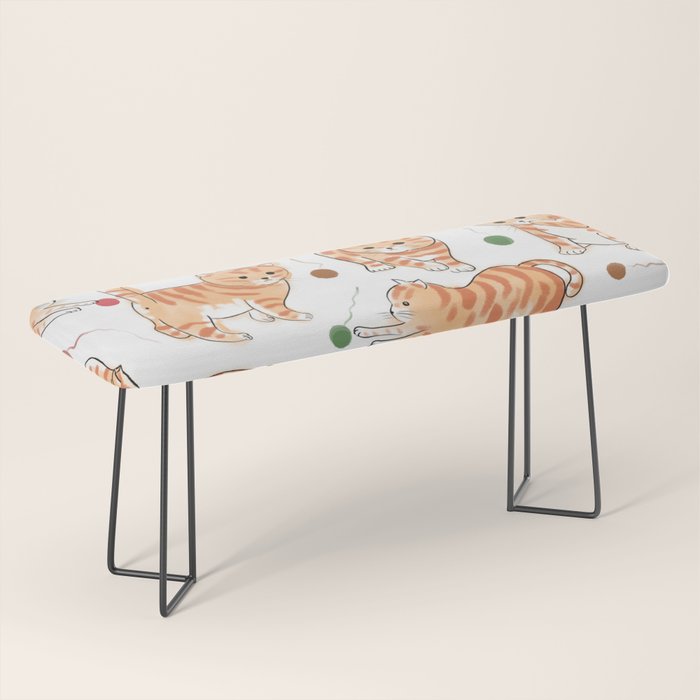 Orange Tabby Kitten Doodle  Bench Gallery Image 1