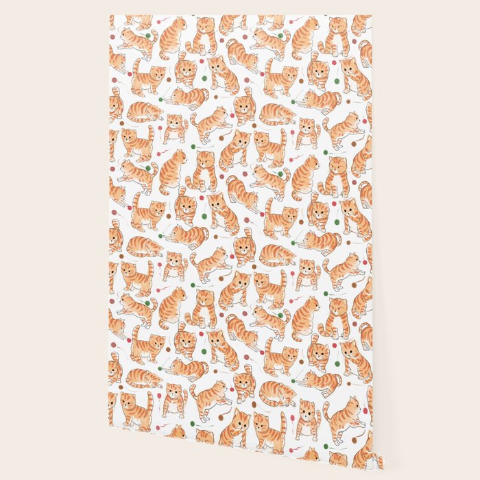 Orange Tabby Kitten Doodle  Wallpaper Gallery Image 2