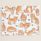 Orange Tabby Kitten Doodle  Jigsaw Puzzle Gallery Image 1