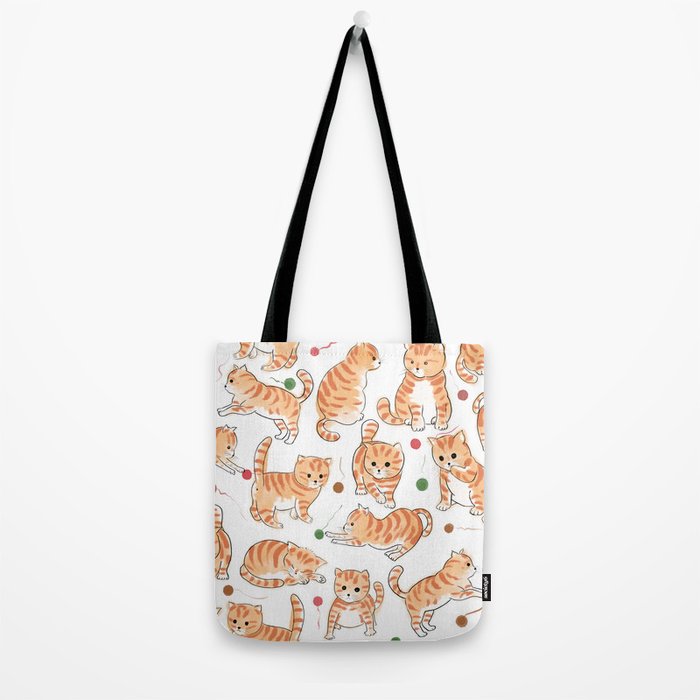 Orange Tabby Kitten Doodle  Tote Bag Gallery Image 2