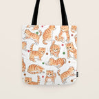 Orange Tabby Kitten Doodle  Tote Bag Gallery Image 1