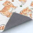 Orange Tabby Kitten Doodle  Rug Gallery Image 4