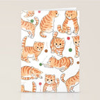 Orange Tabby Kitten Doodle  Stationery Card Gallery Image 2