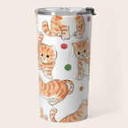 Orange Tabby Kitten Doodle  Travel Mug Gallery Image 2