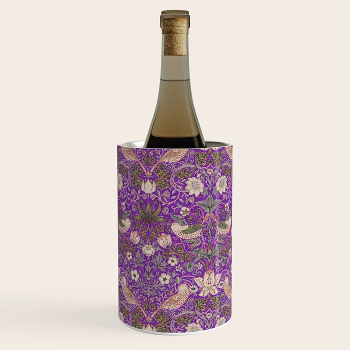 William Morris Strawberry Thief Purple Wine Chiller Gallery Image 3