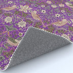 William Morris Strawberry Thief Purple Rug Gallery Image 4