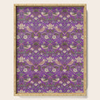 William Morris Strawberry Thief Purple Serving Tray Gallery Image 1
