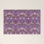 William Morris Strawberry Thief Purple Welcome Mat Gallery Image 1