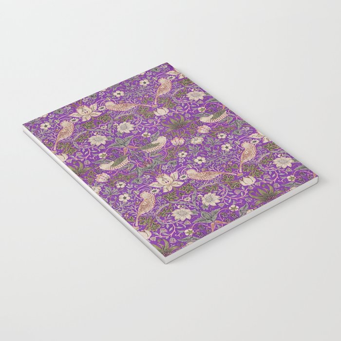William Morris Strawberry Thief Purple Notebook Gallery Image 3