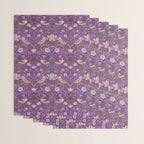 William Morris Strawberry Thief Purple Wrapping Paper Gallery Image 3