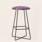 William Morris Strawberry Thief Purple Stool Gallery Image 1