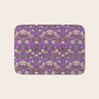 William Morris Strawberry Thief Purple Bath Mat Gallery Image 1